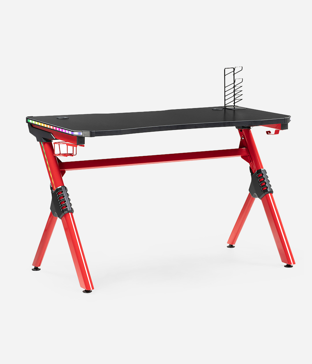 Компьютерный игровой стол Master 1 red / black с подсветкой - купить по ...