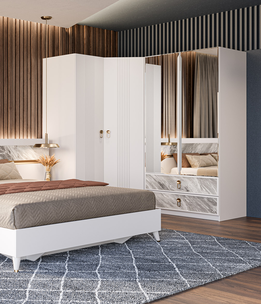 Шкаф одностворчатый Айла 5 с полками в современном стиле - купить в ...